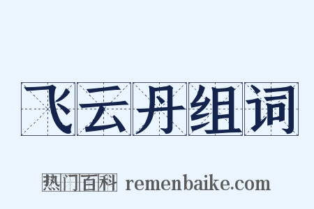 飞云丹组词是什么意思的图片